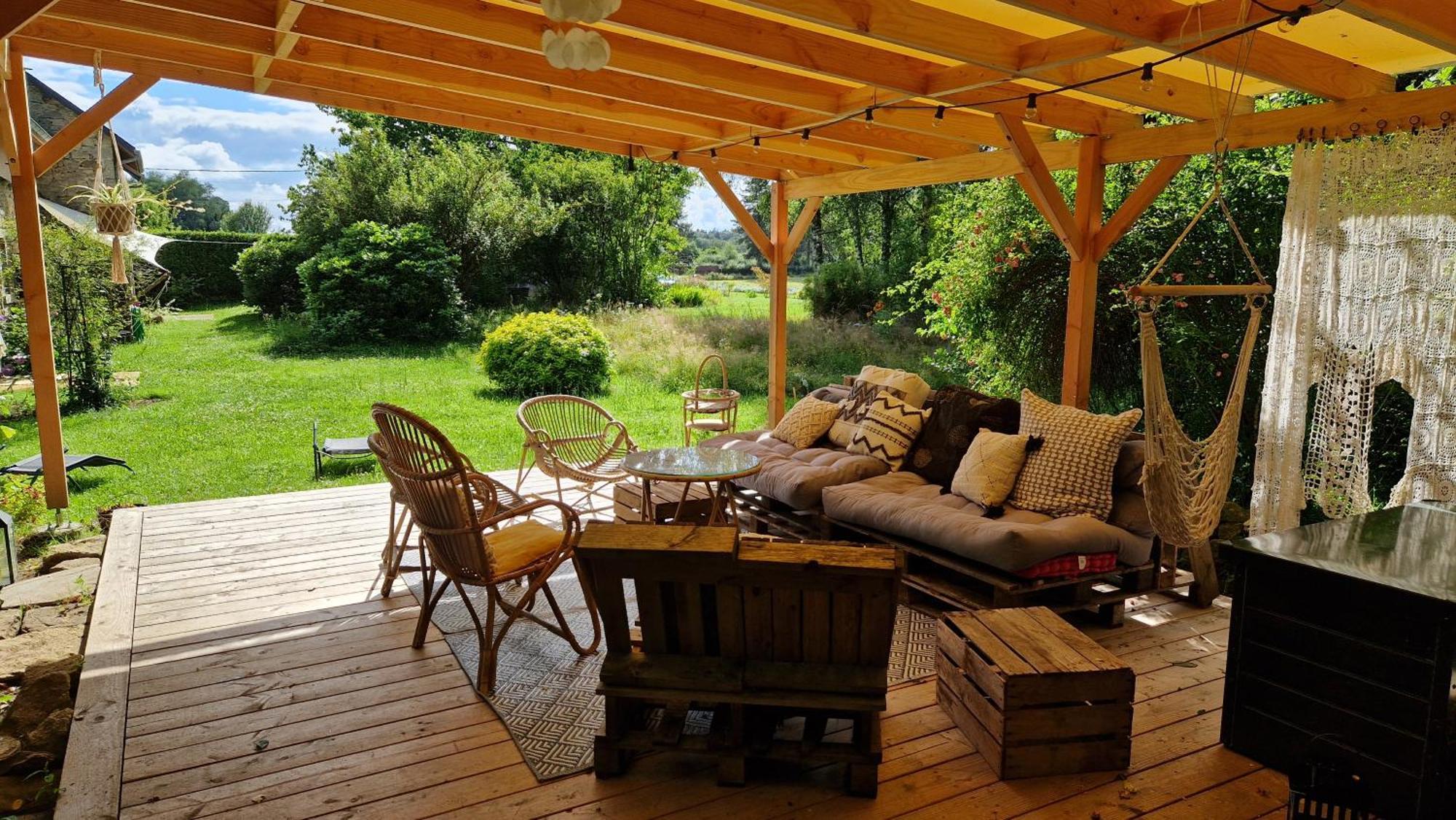Les Jardins De Nanine Bed & Breakfast Lapleau Exterior foto